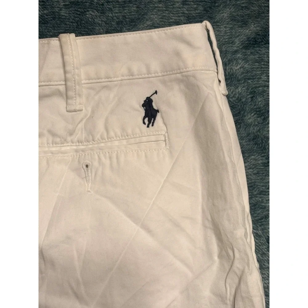 Polo Ralph Lauren Chino Shorts 100% Cotton 6 White Stained Classic